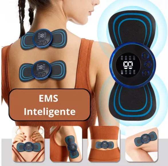 Massageador Eletrico Choque Ems Dor Coluna Pernas Pés Lombar