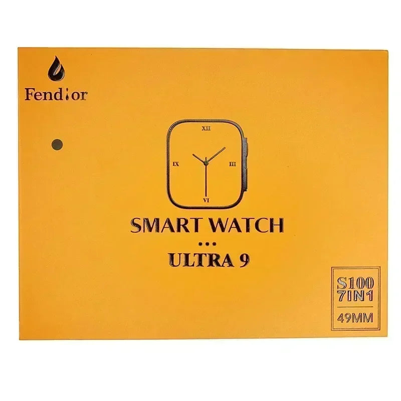 Smartwatch Ultra 9 Relógio 7 em 1 Com Capa Protetora