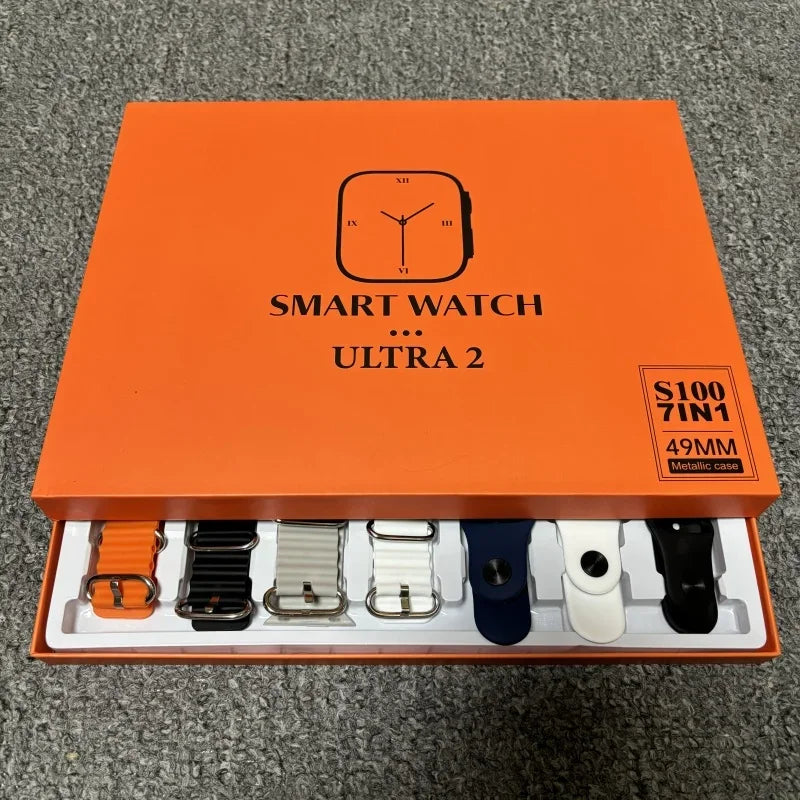 Smartwatch Ultra 9 Relógio 7 em 1 Com Capa Protetora